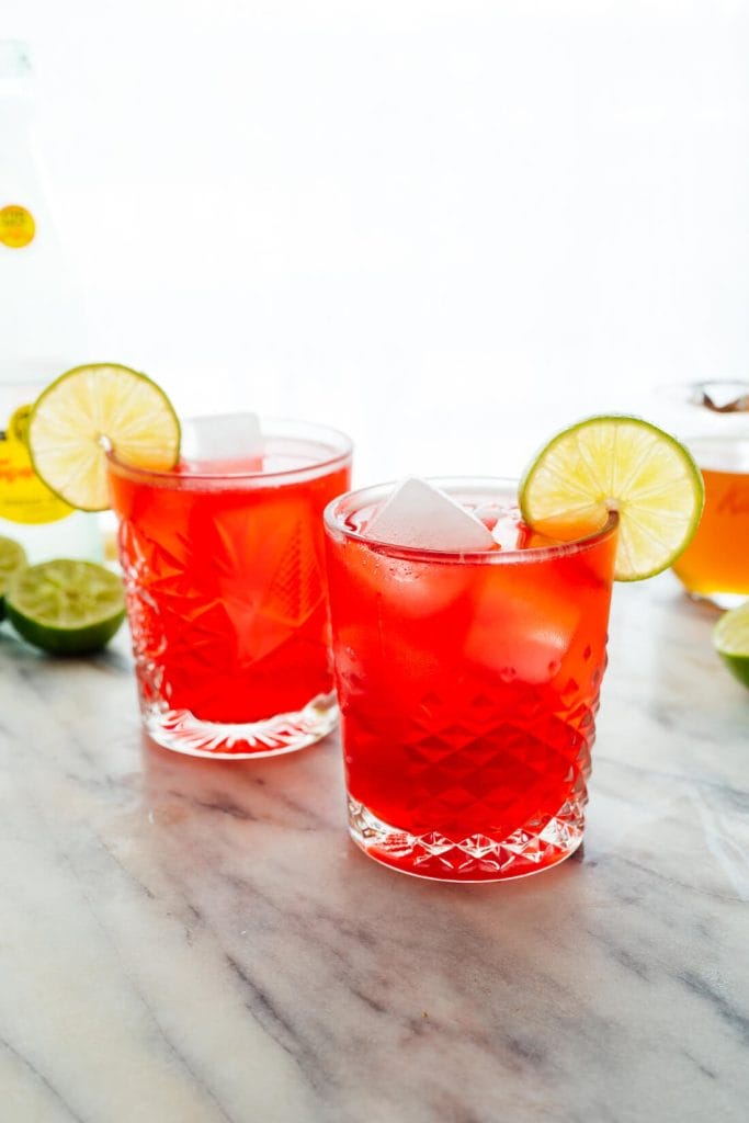 sober hibiscus mocktail for summer refreshing alcohol free drink recipe for hot days